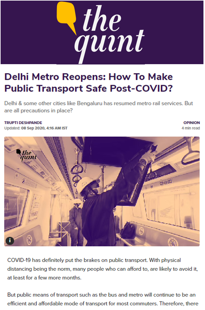 Delhi Metro Reopens: How To Make Public Transport Safe Post-COVID?